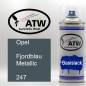 Preview: Opel, Fjordblau Metallic, 247: 400ml Sprühdose, von ATW Autoteile West.